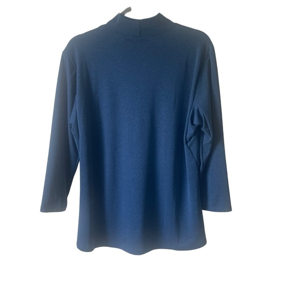 Arc'teryx Lumin Mock Neck Top Cosmic Blue Heather Size Large NWOT - Picture 4 of 9